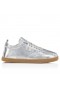 Christian Louboutin Tutti Rui Men Sneakers Laminated Calf Leather Silver