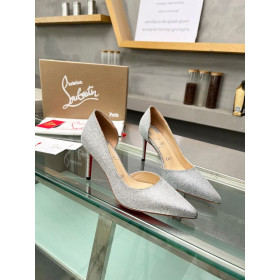 Christian Louboutin Iriza 85mm Äerpadla TÅpytily Telecà Kůže StÅÃbro