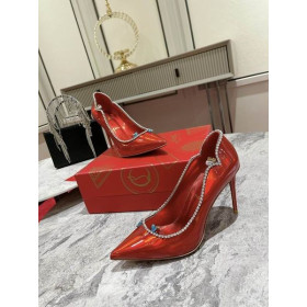 Christian Louboutin Wo KoÄka Královna 100 Lakované Kůže Äerpadla Äervené CL Boty Obchod