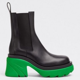 Bottega Veneta Flash Chelsea Holínky Zelená, Podrážka Bottega Veneta Boty