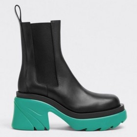 Bottega Veneta Flash Chelsea Boty Neptun Podešev Bottega Veneta Boty