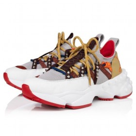 Christian Louboutin Trailnrun Běžecké Tenisky Telecí Kůže, Semiš A Tkaniny Husa