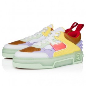 Christian Louboutin Astroloubi Tenisky Telecí Kůže StuDior Zelené Christian Louboutin Boty