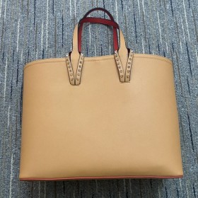 Christian Louboutin Cabata East West Tote Bag Telecí Kůže Hnědá