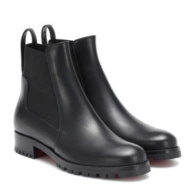 Christian Louboutin Marchacroche Kožené Kotníkové Boty Christian Louboutin Boty
