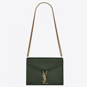 Saint Laurent Tmavě Zelené Cassandra Monogram Uzavírání Sáčku Saint Laurent Tašky