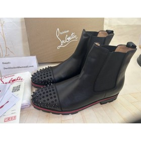 Christian Louboutin Boot Meloun Hroty ÄernÃ¡/ÄŒernÃ¡ Mat Tele