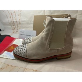 Christian Louboutin Boot Meloun Hroty Sasso/stříbrná Tele