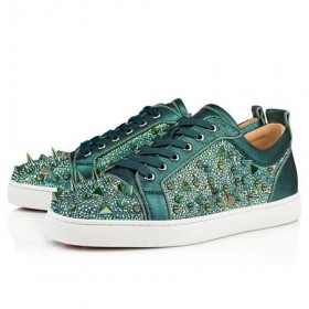 Christian Louboutin Low-top Louis Junior PI Verze Versi Barevné Sneaker Strass