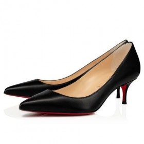 Christian Louboutin ÄŒerpadla Kate 55 mm, ÄŒernÃ¡ Nappa LesklÃ©