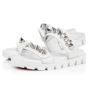 Christian Louboutin Sandály Spikita Cool Bianco Nappa