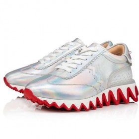 Christian Louboutin Sneake Loubishark Donna Laser Ab/bianco Tele