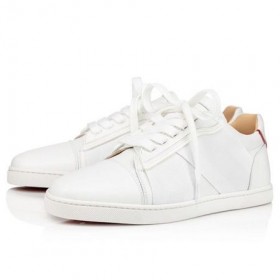 Christian Louboutin Tenisky Elastikud Donna Verze Bianco Kůže