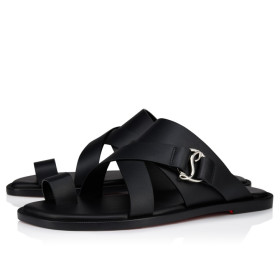 Christian Louboutin Mooncross Mules Calf Leather Black