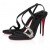Christian Louboutin Rosalie Červeném Koberci 100 Mm Čerpadla Krep Satén Černá