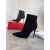 Christian Louboutin Tak Kate KoÅist Plume KotnÃkové Boty 100 mm SemiÅ¡ Äerný