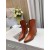 Jimmy Choo KotnÃk Boot 50mm Reliéfnà Kůže HnÄdá