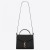 Saint Laurent Cassandra StÅednà TaÅ¡ka Äerná Zrnitá Kůže Saint Laurent TaÅ¡ky