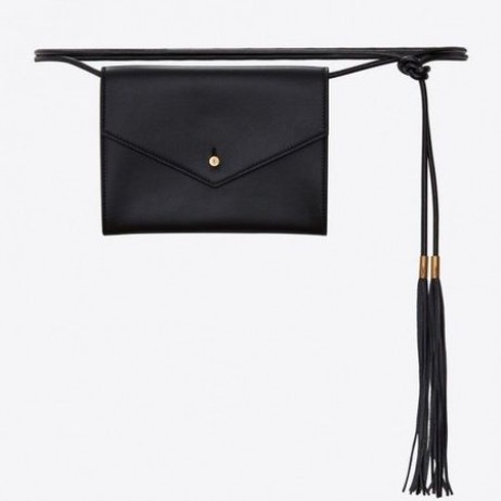 Saint Laurent Sort Konvolut Bælte Taske Saint Laurent Tasker