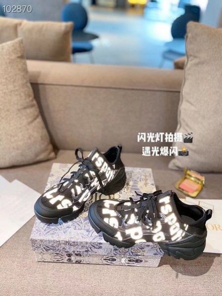 Dior-D-tilslutning Sorte Sneakers Teknisk Stof