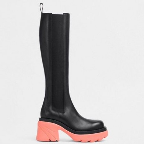 Bottega Veneta Flash Knæ-høje Støvler Pink Ydersål Bottega Veneta Sko