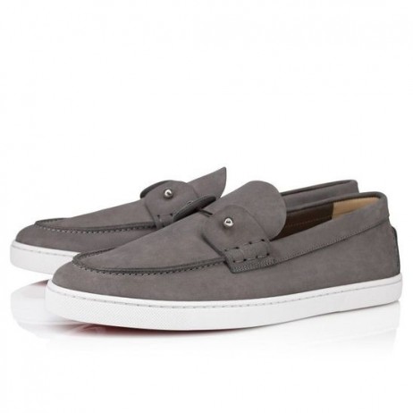 Christian Louboutin Chambeliboat Båd Vendt Nubuck Læder Røget