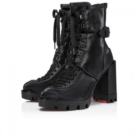 Christian Louboutin Macademia 100 Mm Lav Støvler Black Christian Louboutin Sko