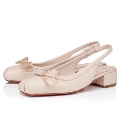 Christian Louboutin Mamaflirt Slynge 30mm Ballerinaer Nappa Læder Leche Christian Louboutin Sko