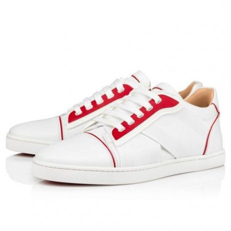 Christian Louboutin Sneaker Elastikid Donna Bianco/loubi Kalv