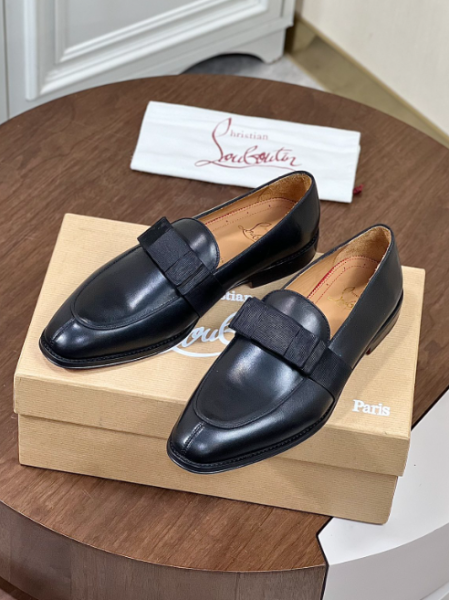 Christian Louboutin Styleeto Loafers Calf Leather Black