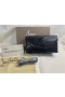 Christian Louboutin Loubi54 Crossbody Clutch Taske Patent Præget Python Black