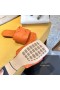 Bottega Veneta Lido Dias Orange Intreccio Lammeskind Bottega Veneta Sko