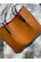 Christian Louboutin Cabarock Tote Taske-Krokodille Præget Kalveskind Pigge Brun