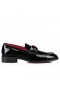 Christian Louboutin Chambelimoc Nat Strass Loafers Patent Kalv Læder Sort Christian Louboutin Sko