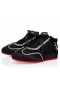 Christian Louboutin Eleonora Strass Sneakers Crepe Satin Black