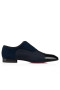 Christian Louboutin Greggo Oxfords Kalv Læder Smart Stof Og Veau Velour Sort CL Sko