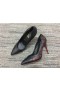 Christian Louboutin Hottie Walkie Pumper 100mm 'Walk a Mile" Nappa Læder Sort