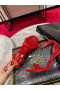 Christian Louboutin Lipgloss Dronning 100mm Sandaler Patent Læder Rød