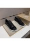 Christian Louboutin Louis Junior-Sneakers Low-top Srass Præget Veau Velour Sort