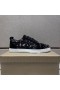 Christian Louboutin Louis Junior-Sneakers Low-top Srass Præget Veau Velour Sort