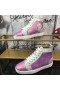 Christian Louboutin Louis Strass Fladskærms High-top Sneakers Rhinestone Dekorationer Multi