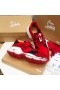 Christian Louboutin Red Runner Fladskærms Sneakers Rød Neopren
