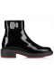 Christian Louboutin Urban Booty Lås Abrasivato Læder Sort