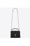 Saint Laurent Medium College Taske Sort Matelasse Læder