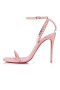 Christian Louboutin 100 mm Rosenrødt/lin Rosenrødt Patent Læder Sandal