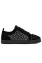 Christian Louboutin Louis Junior Pigge Sneakers Sort Ruskind