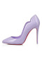 Christian Louboutin Pumper Hot Chick 100 mm stiletto hæl Lilla Røg/lin Lilla Røg Patent læder