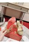 Christian Louboutin Pyraclou 110 Mm Espadriller Glitter Læder Platine