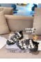 Dior-D-tilslutning Sorte Sneakers Teknisk Stof