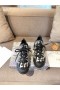 Dior-D-tilslutning Sorte Sneakers Teknisk Stof
